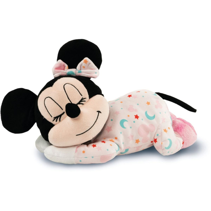 Relaxační plyšová Minnie s chromoterapií a melodiemi CLEMENTONI BABY