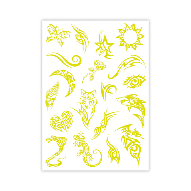 CLEMENTONI Crazy Chic Tetování svítící ve tmě