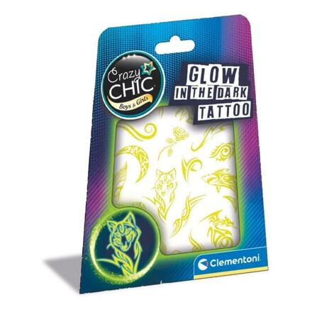 CLEMENTONI Crazy Chic Tetování svítící ve tmě