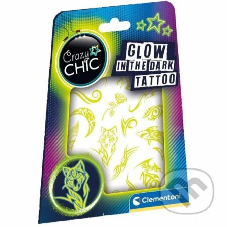 CLEMENTONI Crazy Chic Tetování svítící ve tmě