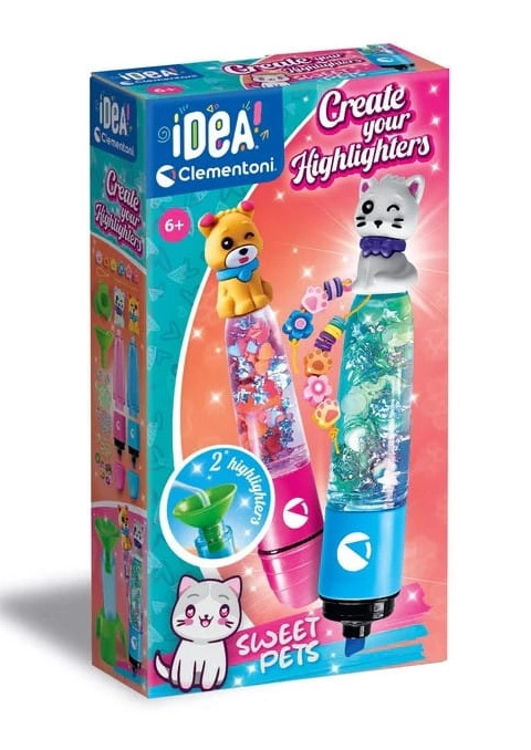 Clementoni Idea kreativní sada na výrobu zvýrazňovačů Sweet Pets