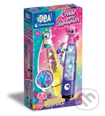 Idea Art mini továrna na zvýrazňovače – kouzelná zvířata Clementoni