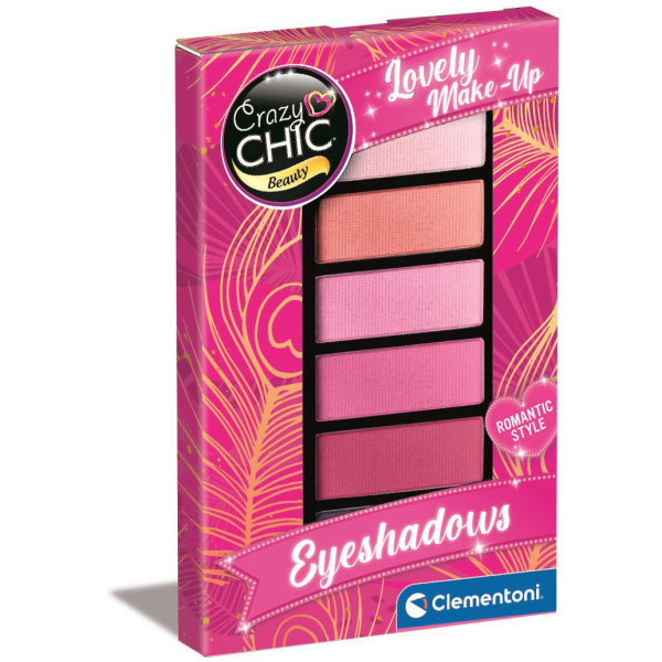 Clementoni Crazy Chic Pink Power paletka očních stínů