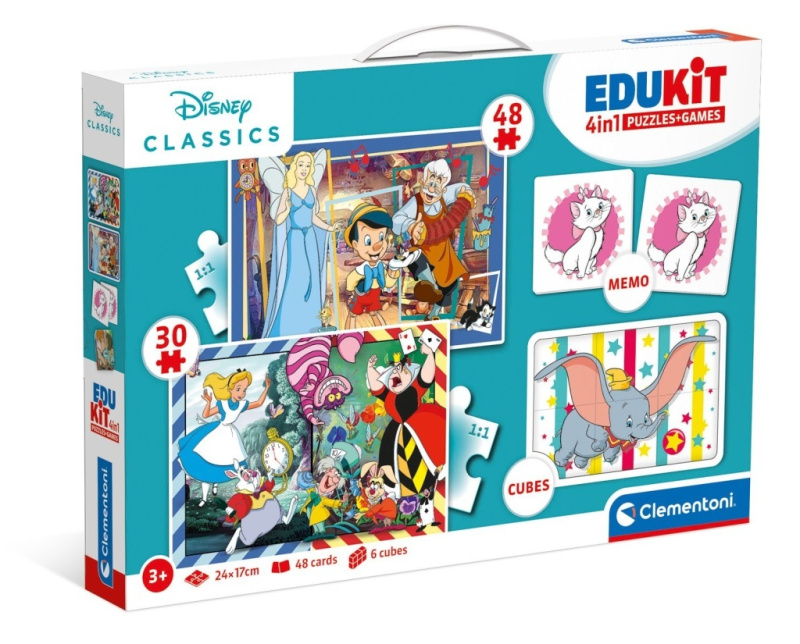 Clementoni Soubor her Disney klasika 4v1