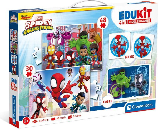 CLEMENTONI Soubor her Spidey a jeho úžasní přátelé 4v1