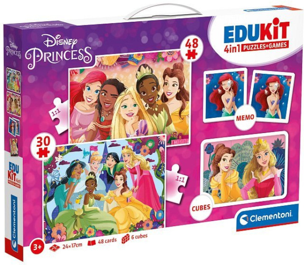 Clementoni Soubor her Disney princezny 4v1