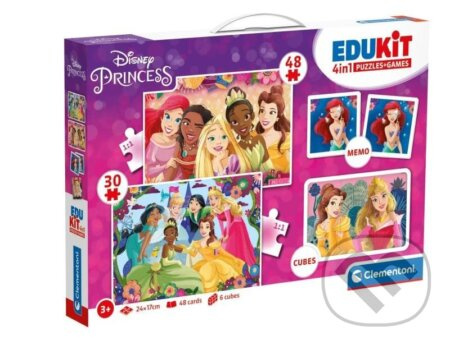 Clementoni Soubor her Disney princezny 4v1