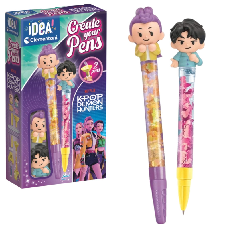 Clementoni Idea Art mini továrna na pera KPOP Demon Hunters Rumi a Jinu
