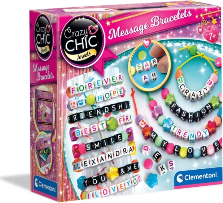 Clementoni Crazy CHIC Kreativní set náramky s písmeny