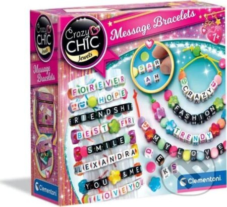 Clementoni Crazy CHIC Kreativní set náramky s písmeny