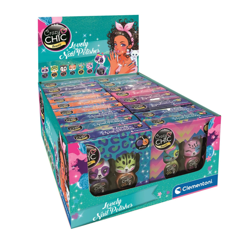 Lak na nehty Lovely CRAZY CHIC pro děti – sada 2 ks