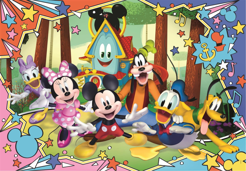 Mickey s kamarády - puzzle z kategorie 15 - 60 dílků