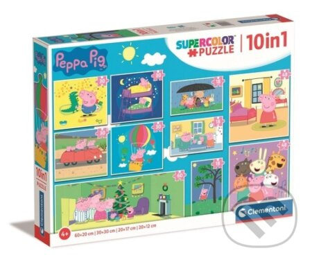 Puzzle Prasátko Peppa 10v1 od Clementoni