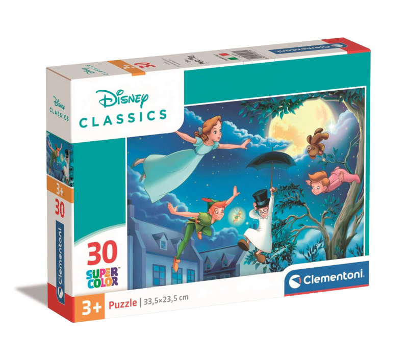 CLEMENTONI Puzzle Disney klasika: Petr Pan 30 dílků