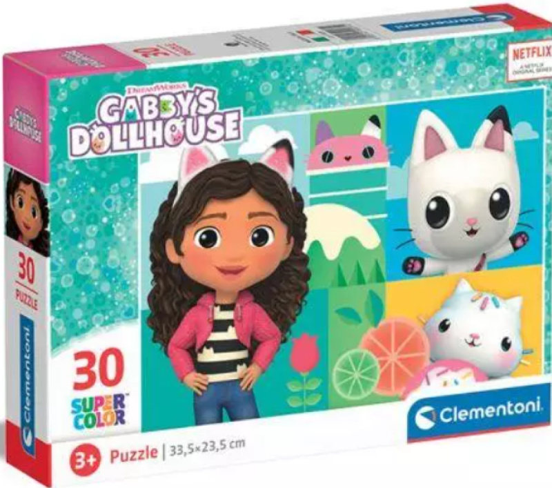 Puzzle 30 dílků Kočičí dům Gabi