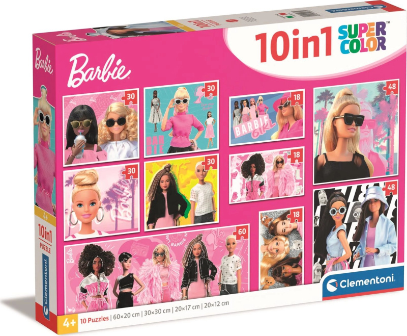 CLEMENTONI Puzzle Barbie 10v1 158247