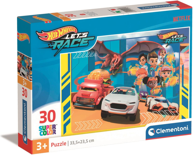 CLEMENTONI Hot Wheels 30 dílků