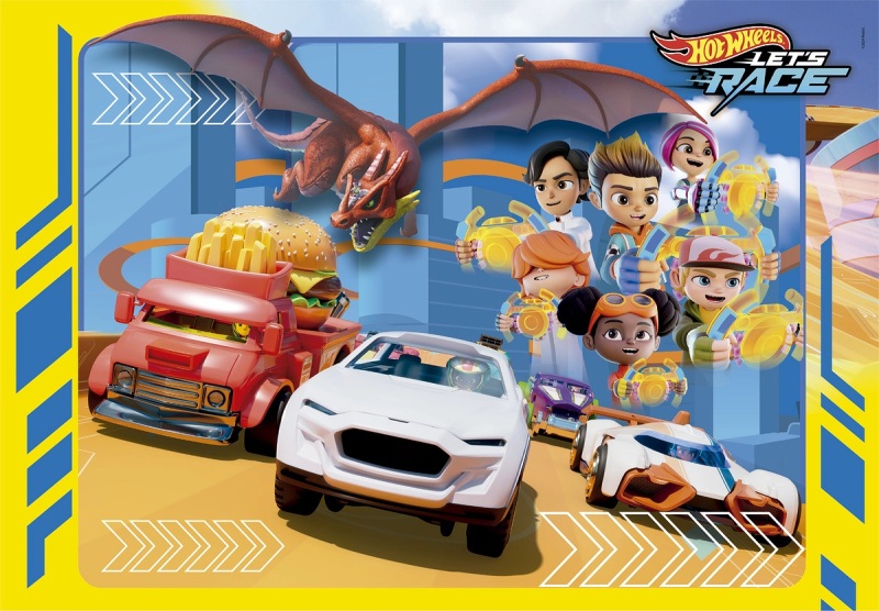 CLEMENTONI Hot Wheels 30 dílků