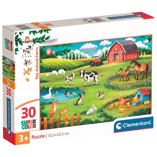 CLEMENTONI Puzzle Zvířecí farma 30 dílků