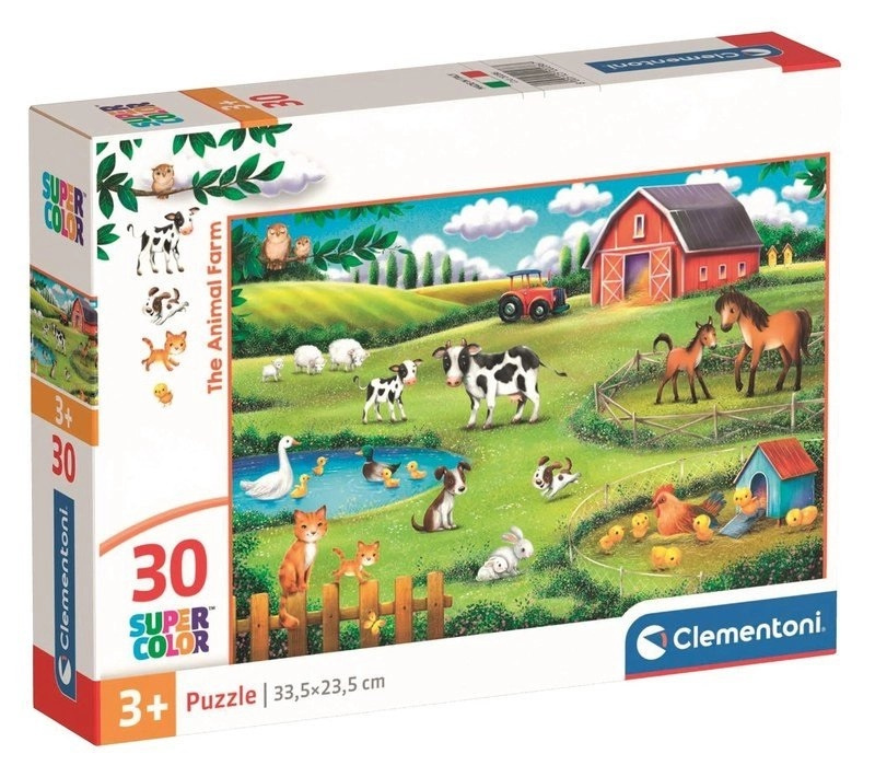 CLEMENTONI Puzzle Zvířecí farma 30 dílků