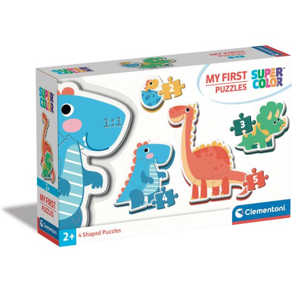 CLEMENTONI Moje první puzzle Dinosauři 4v1 (2,3,4,5 dílků)