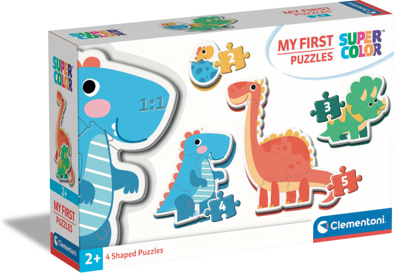 CLEMENTONI Moje první puzzle Dinosauři 4v1 (2,3,4,5 dílků)