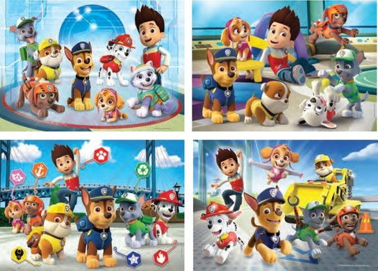 Puzzle 20+60+100+180 dílků - Paw Patrol