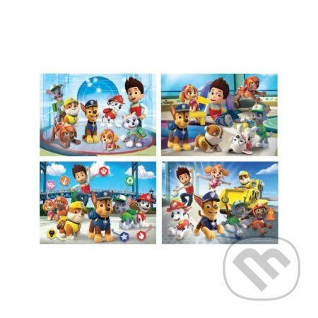 Puzzle 20+60+100+180 dílků - Paw Patrol