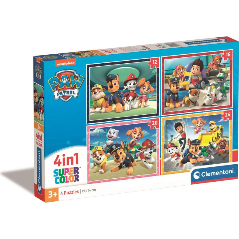 Tlapková patrola 4v1 (12, 16, 20, 24) - puzzle z kategorie Maxi dílky