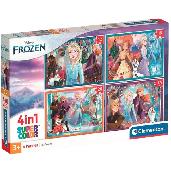 CLEMENTONI Puzzle Ledové království 4v1 (12+16+20+24 dílků)