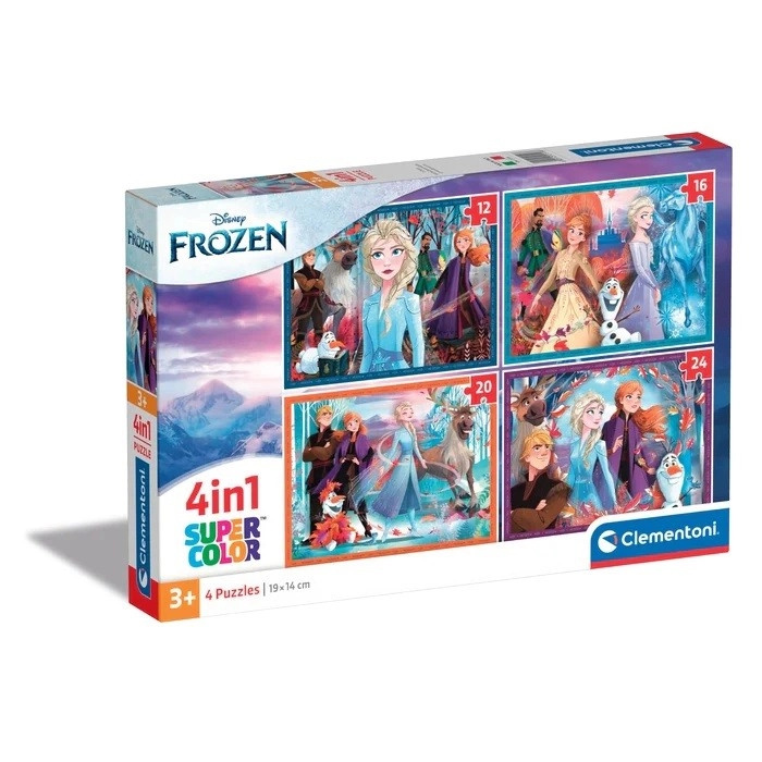 CLEMENTONI Puzzle Ledové království 4v1 (12+16+20+24 dílků)