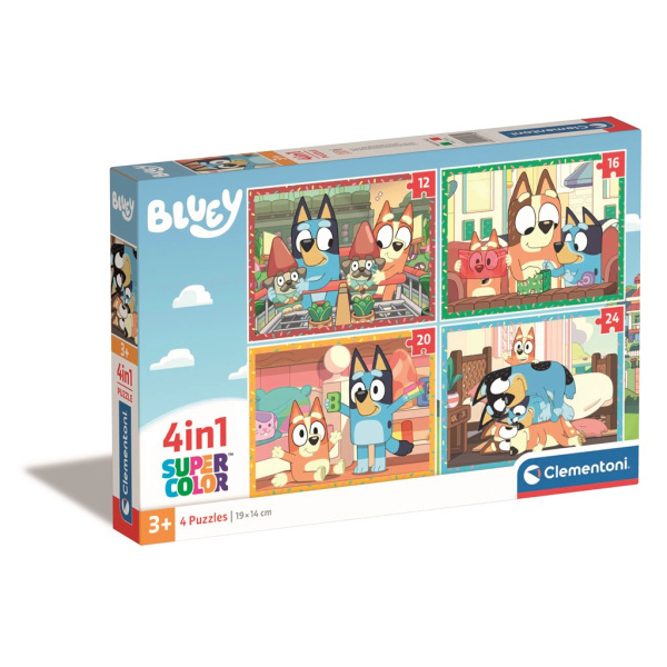 Clementoni - Puzzle 4v1 Bluey