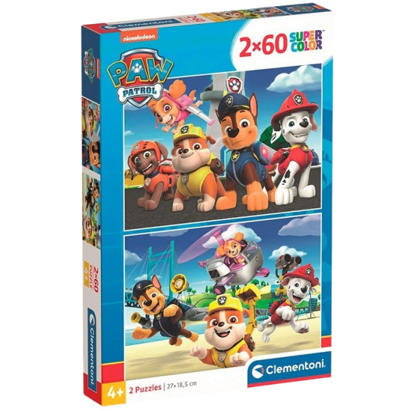 Clementoni - Puzzle 2x60 Tlapková Patrola