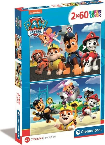 Clementoni - Puzzle 2x60 Tlapková Patrola