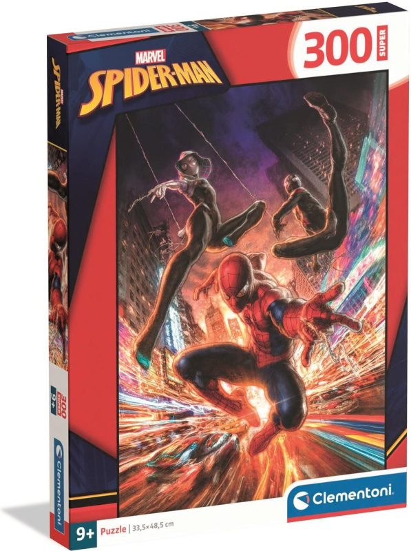 Puzzle CLEMENTONI Spiderman SuperColor 300 dílků