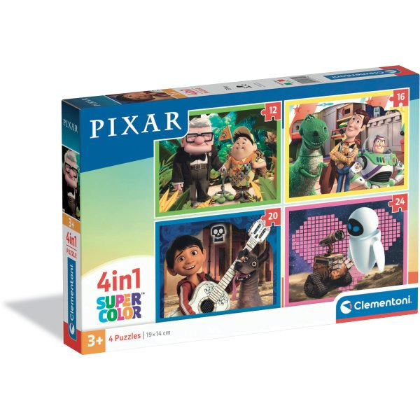 CLEMENTONI puzzle Pixar pohádky 4v1 (12, 16, 20 a 24 dílků)