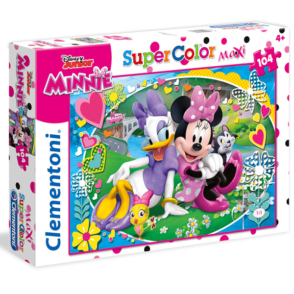 Clementoni puzzle 104 dílků MAXI Minnie Happy Helpers