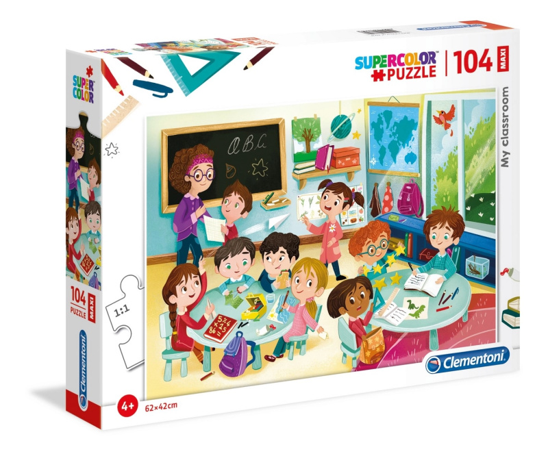 Puzzle maxi 104 dílků Moje třída CLEMENTONI