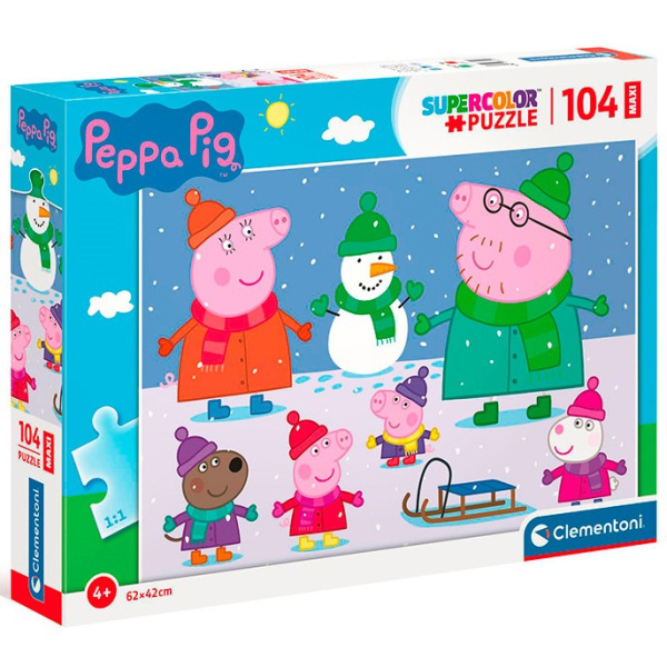 Clementoni MAXI Prasátko Peppa 23752 104 dílků