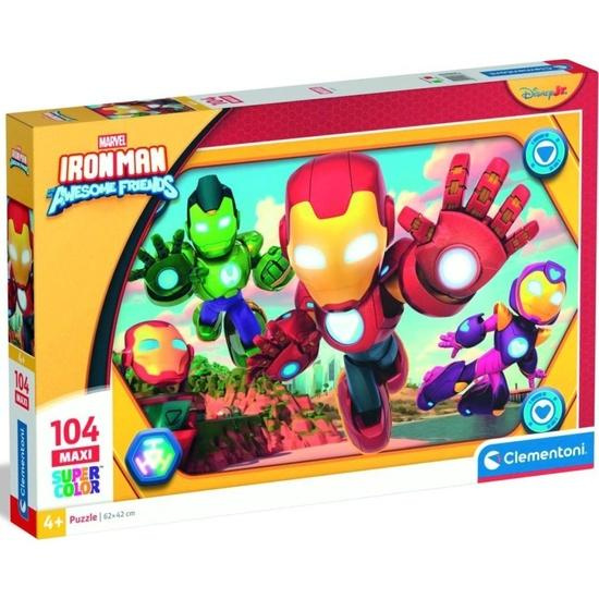 Puzzle CLEMENTONI Iron Man a úžasní přátelé MAXI 104 dílků
