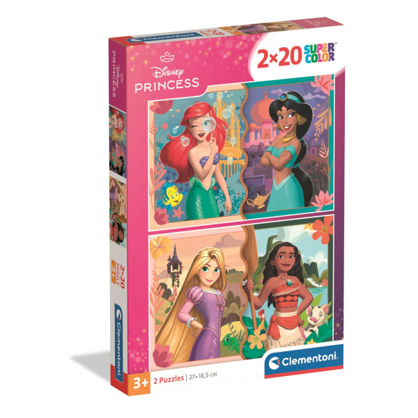 Clementoni Puzzle Disney Princezny 2x20 Dílků