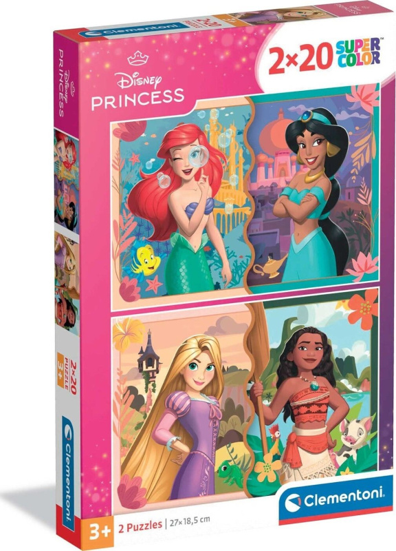 Clementoni Puzzle Disney Princezny 2x20 Dílků