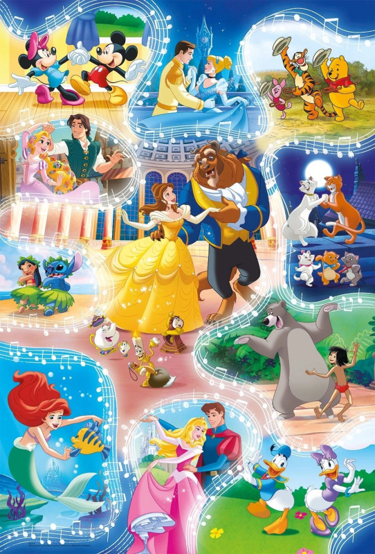 Puzzle MAXI Disney: čas na tanec 24 dílků
