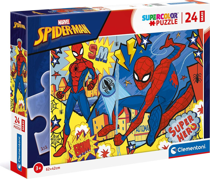 CLEMENTONI Spiderman: Super Hero MAXI 24 dílků