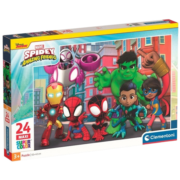 CLEMENTONI Puzzle Spidey a jeho úžasní přátelé MAXI 24 dílků