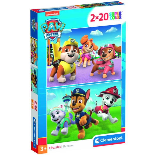 CLEMENTONI Puzzle Tlapková patrola 2x20 dílků
