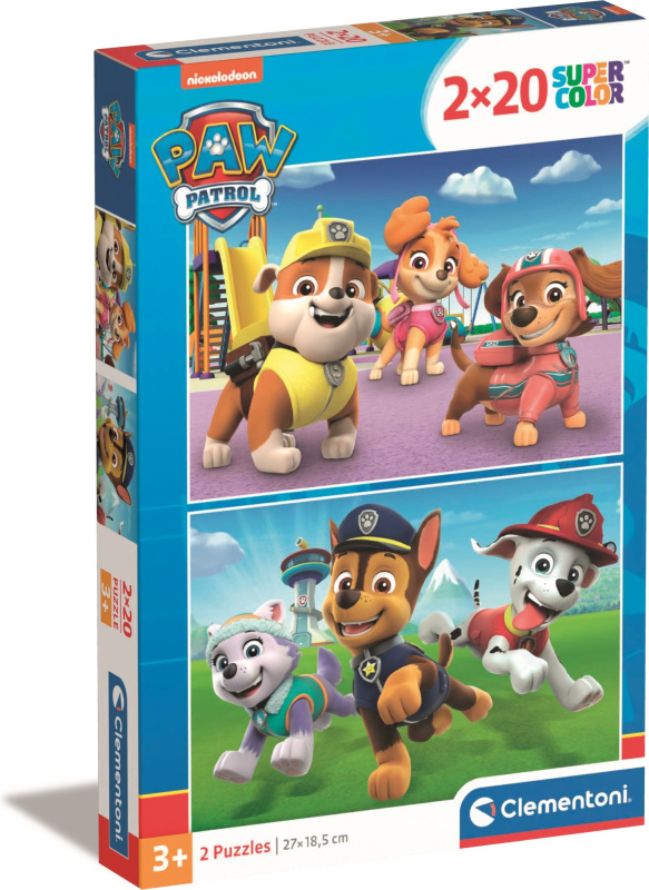 CLEMENTONI Puzzle Tlapková patrola 2x20 dílků