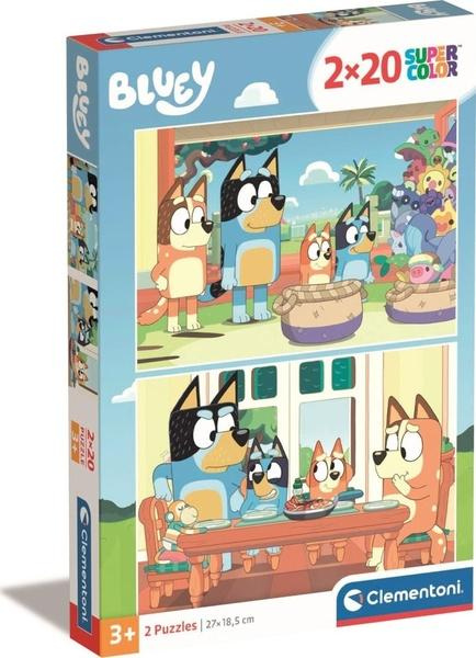 CLEMENTONI Puzzle Bluey 2x20 dílků