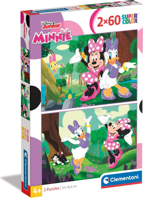 Clementoni - Puzzle 2x60 Disney Minnie
