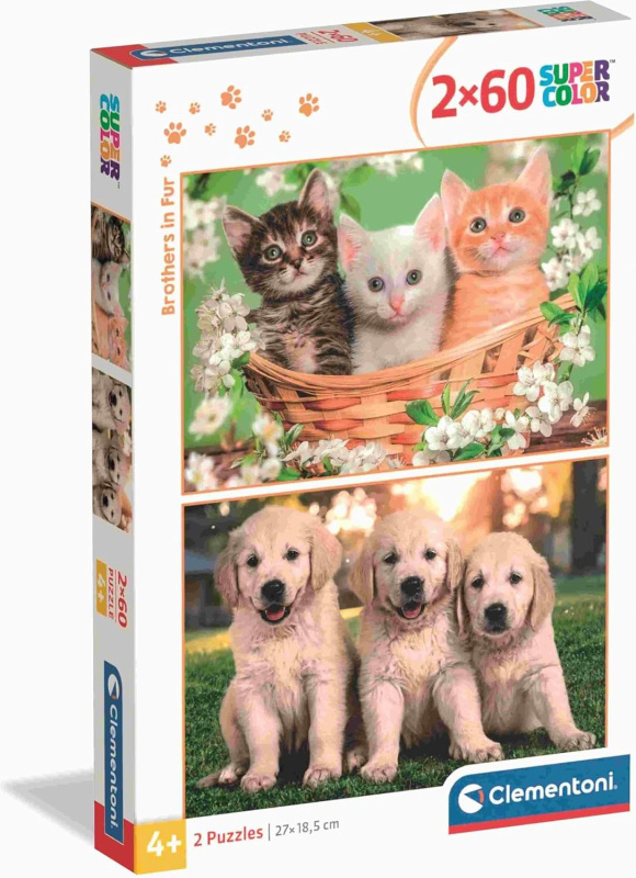 Puzzle Chlupatí sourozenci
